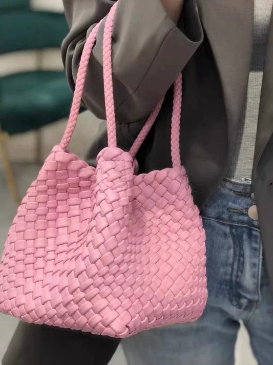 Hand-Pressed Woven Tote Bag