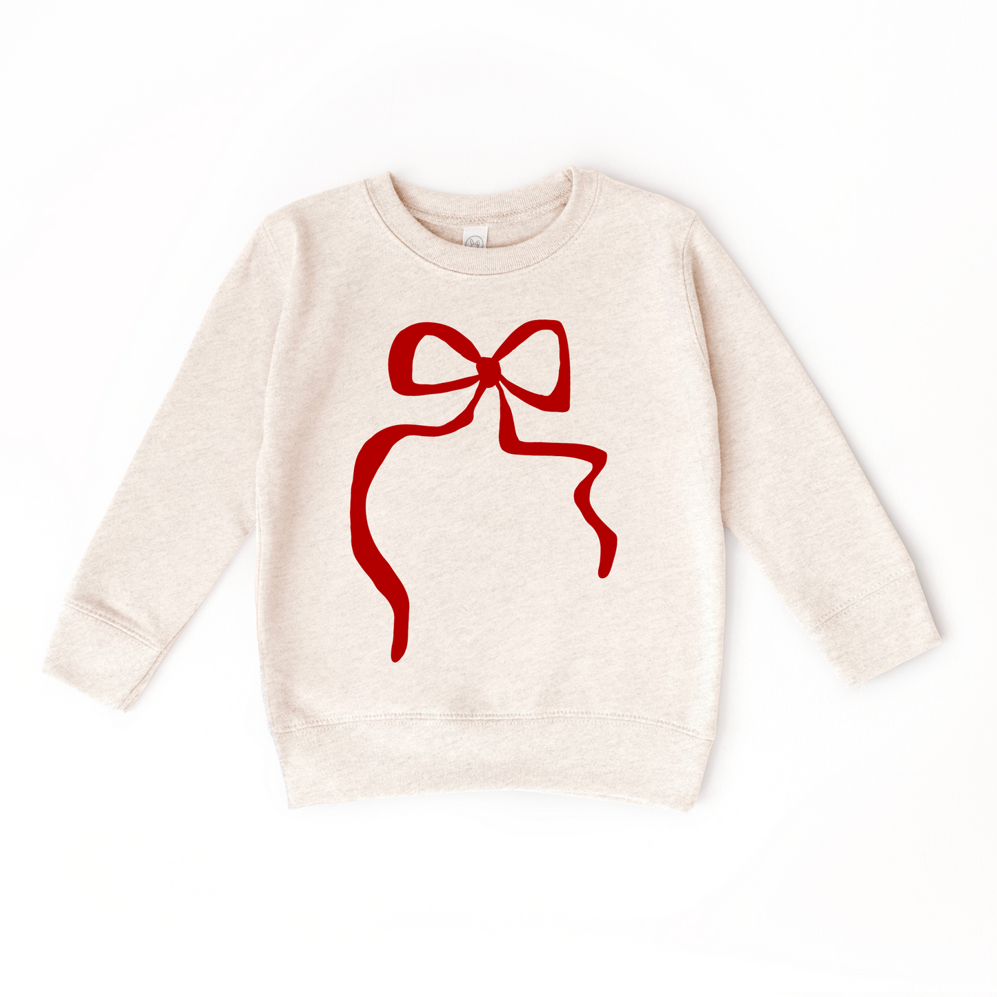 Red Coquette Bow Sweater