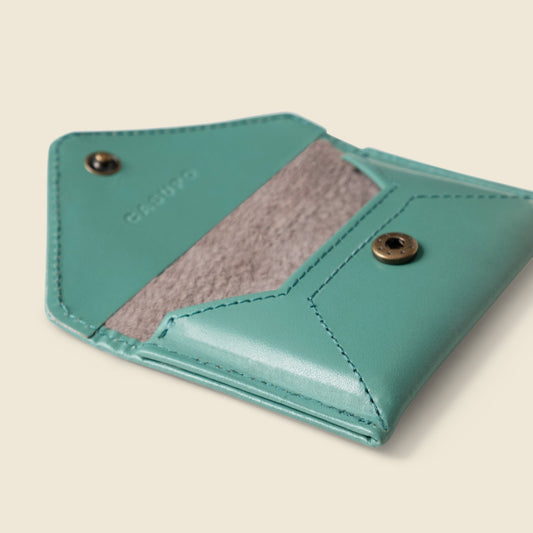 Mini Envelope Wallet With RFID protection - Teal