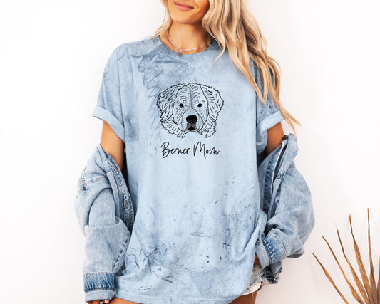 Berner Mom Bernese Mountain Dog Dog Mom Comfort Colors T Shirt