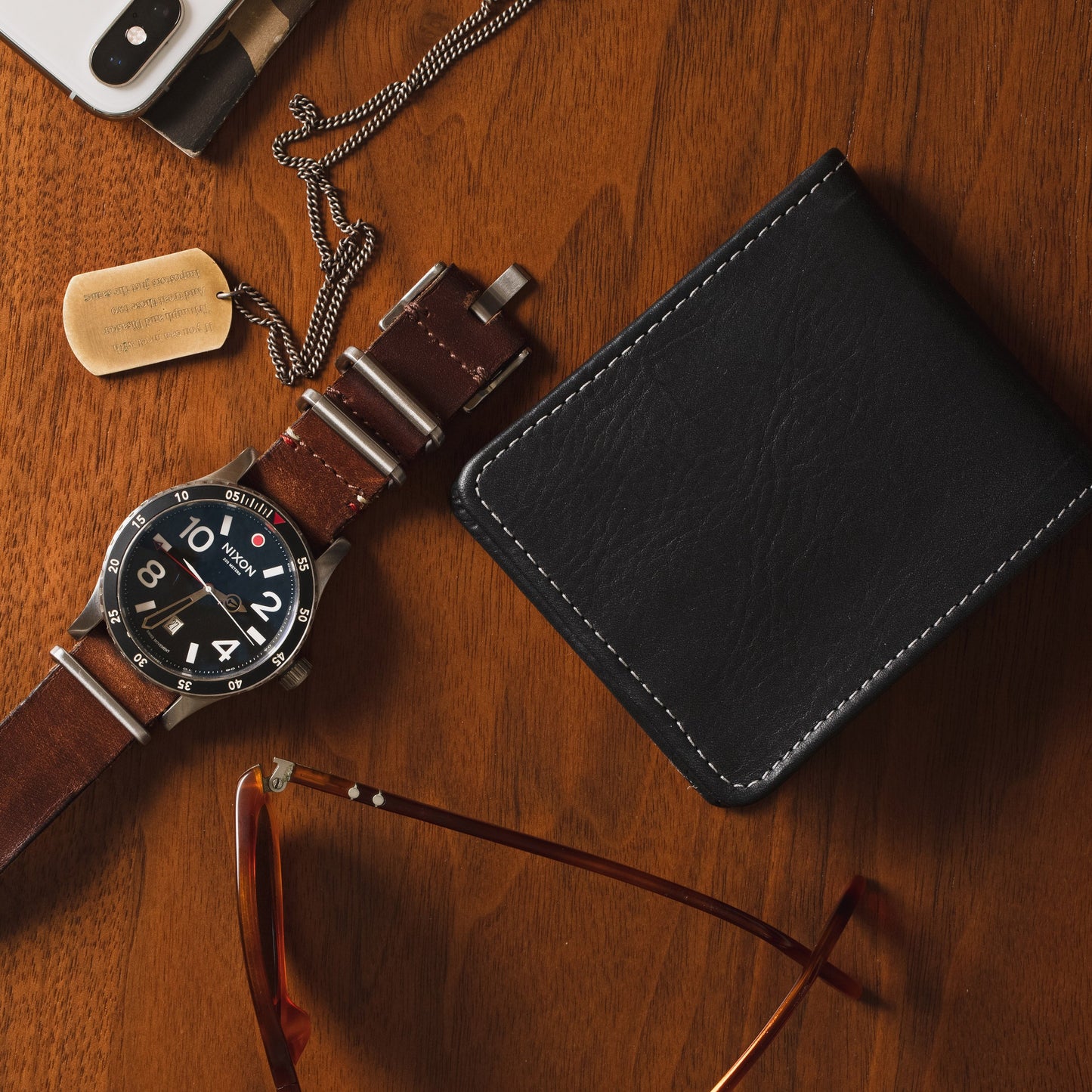 Large Billfold Wallet with RFID protection - Black