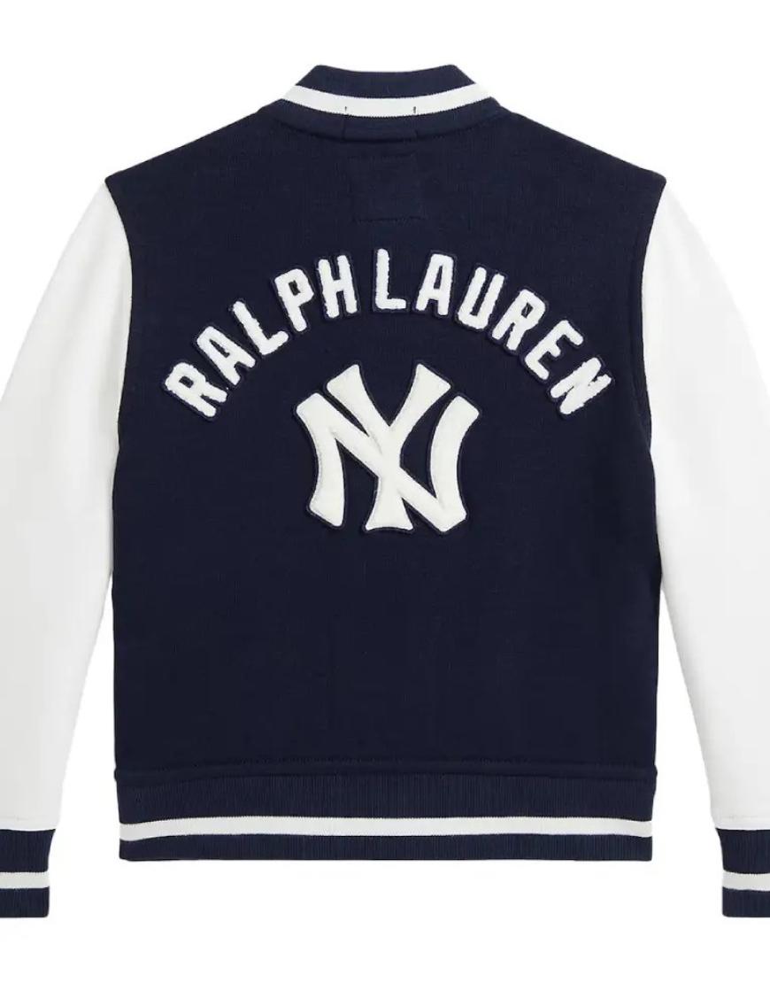 Preschool Yankees Polo Ralph Lauren Navy Fleece Jacket