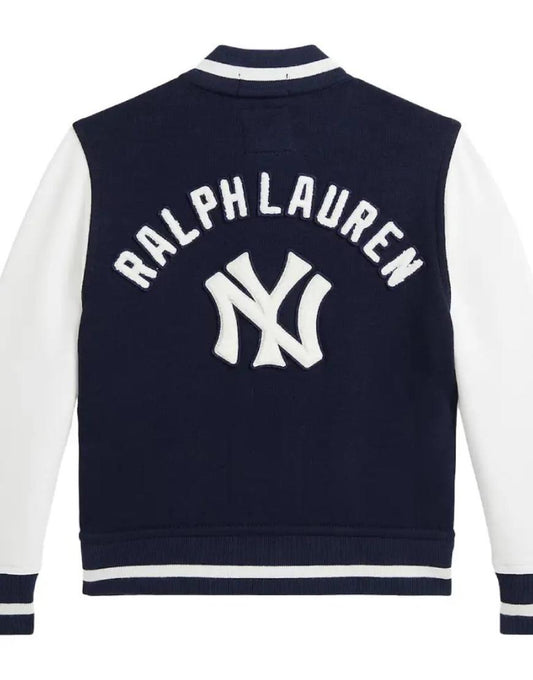 Preschool Yankees Polo Ralph Lauren Navy Fleece Jacket