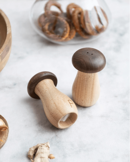 Mushroom Shaped Salt & Pepper Shakers