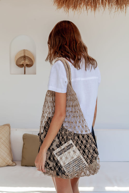 Natural Net Market Tote