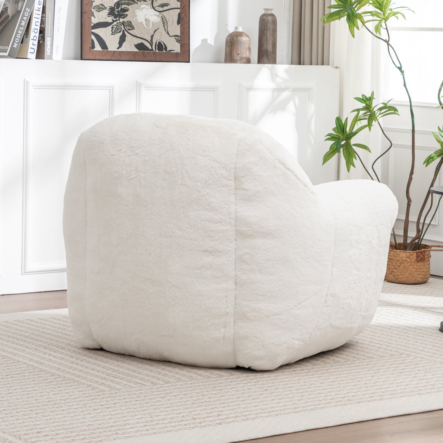 Bean Bag Chair, White