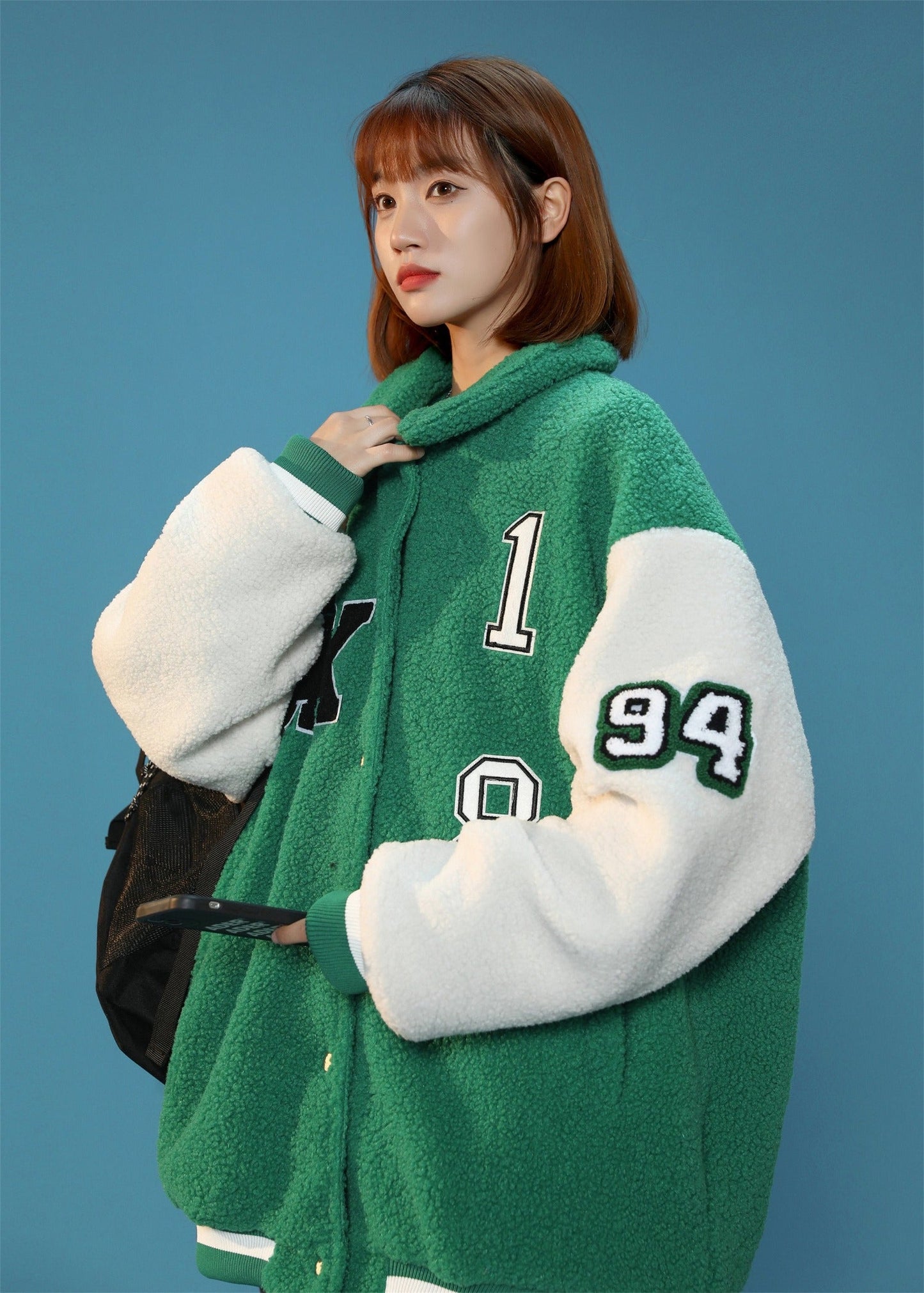 Women's Year 94 Furry Varsity Jacket