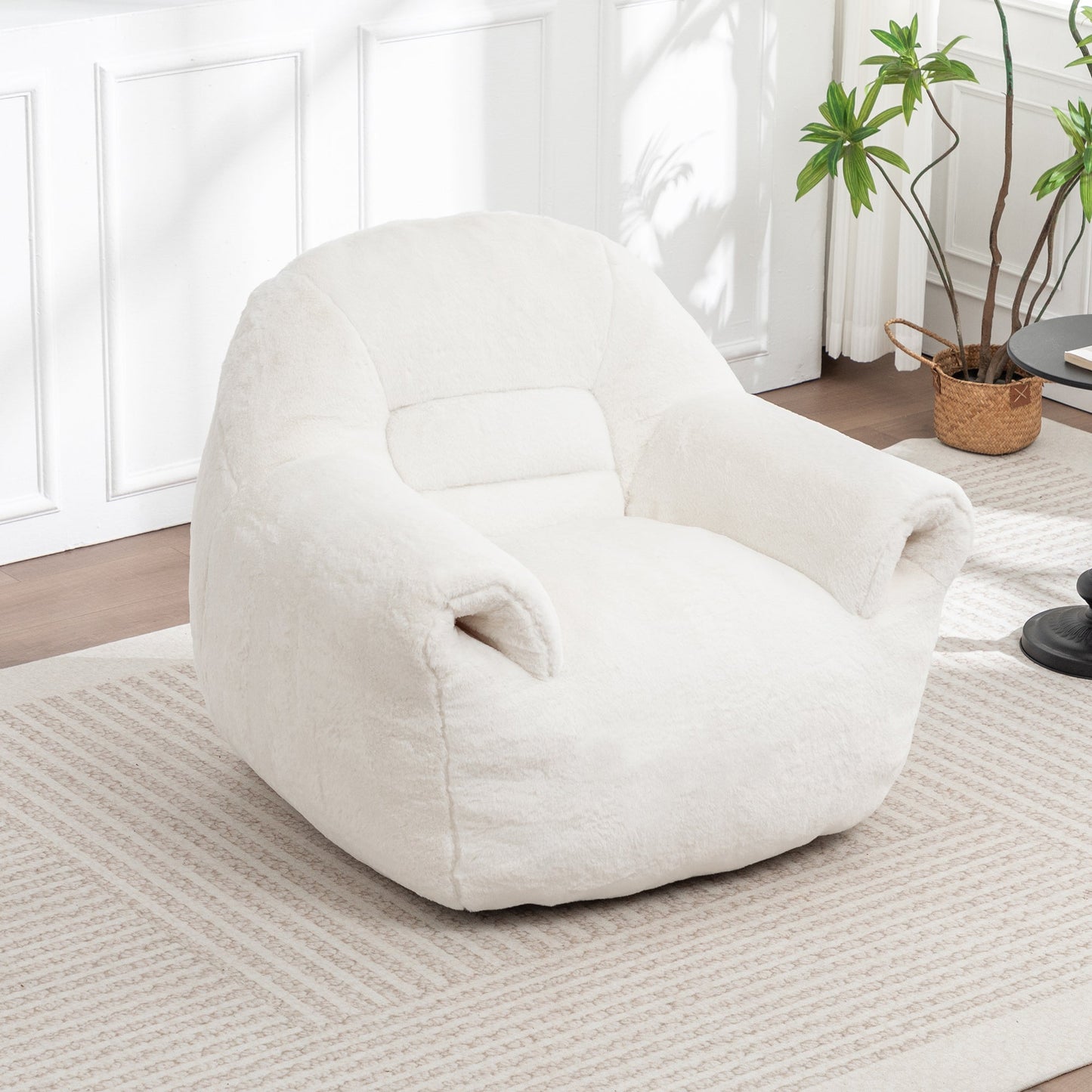 Bean Bag Chair, White