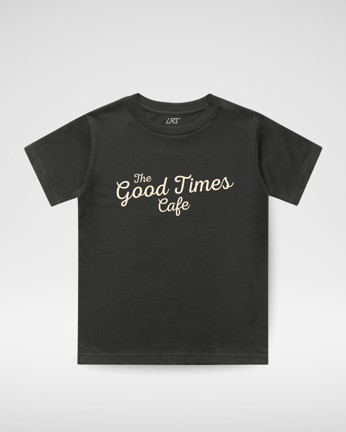 THE GOOD TIMES CAFE TEE - COAL