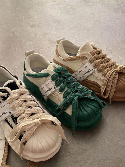 Platform Reverse Lace-up Espadrilles Canvas Shoes