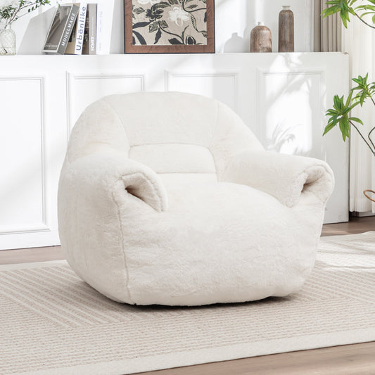 Bean Bag Chair, White
