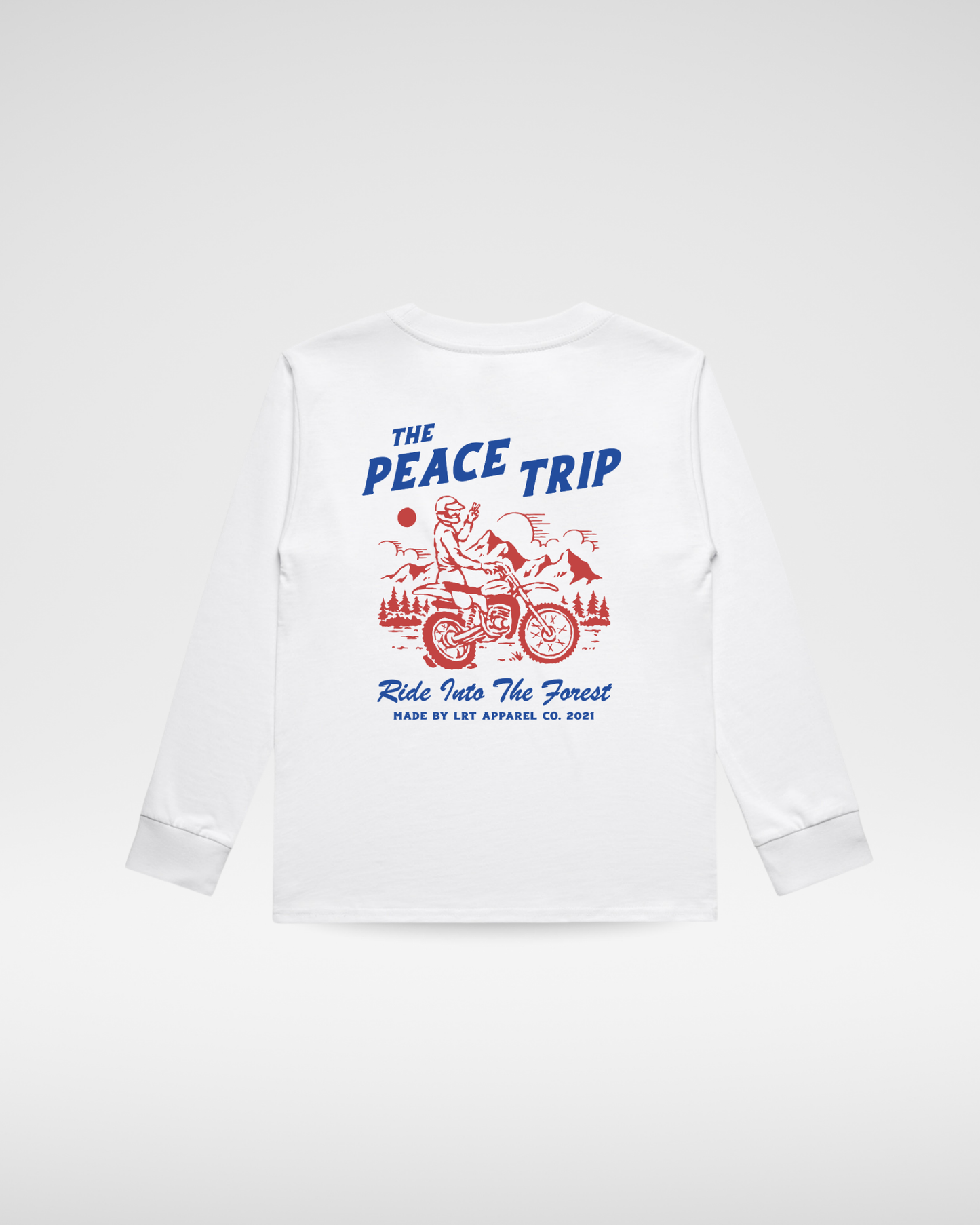THE PEACE TRIP LONG SLEEVE TEE - WHITE
