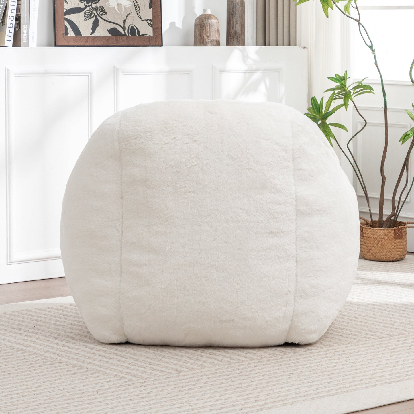 Bean Bag Chair, White