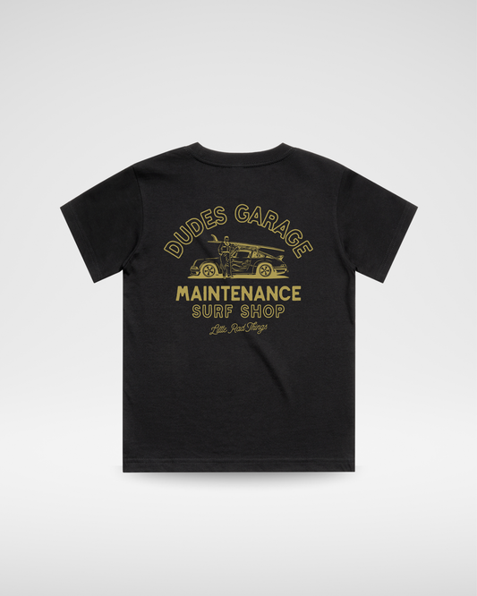 DUDES GARAGE TEE - BLACK