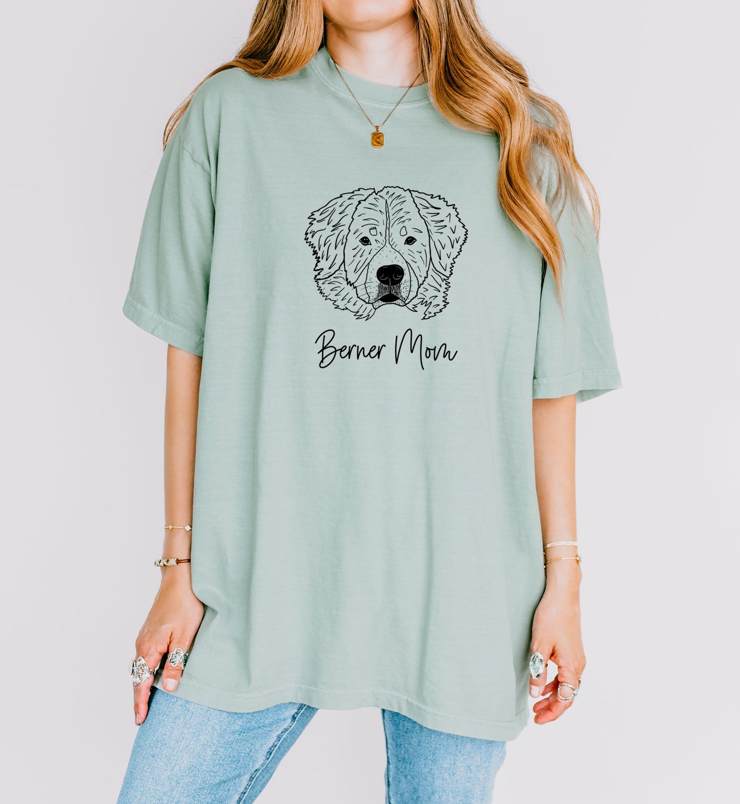Berner Mom Bernese Mountain Dog Dog Mom Comfort Colors T Shirt