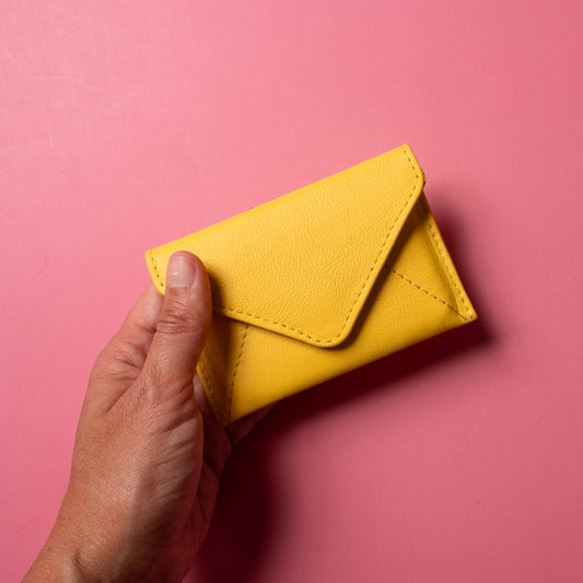Mini Envelope Wallet With RFID protection - Sunny Yellow