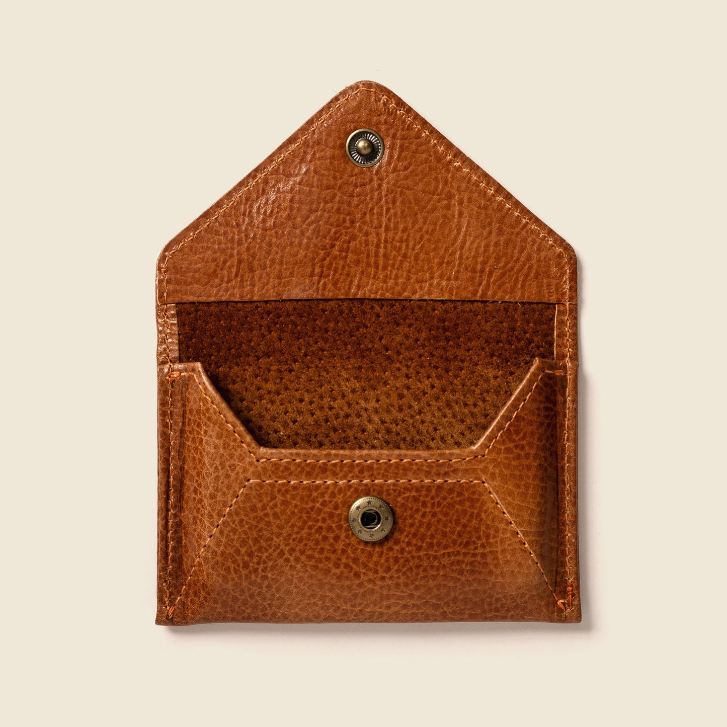 Mini Envelope Wallet with RFID Protection - Caramel