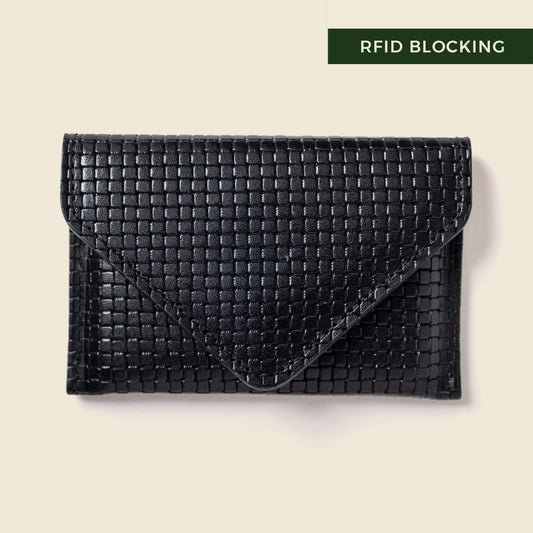 Mini Envelope Wallet With RFID protection - Black Limited Edition
