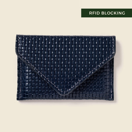 Mini Envelope Wallet With RFID protection - Navy Limited Edition