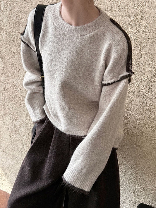 Lazy Irregular Hem Sweater