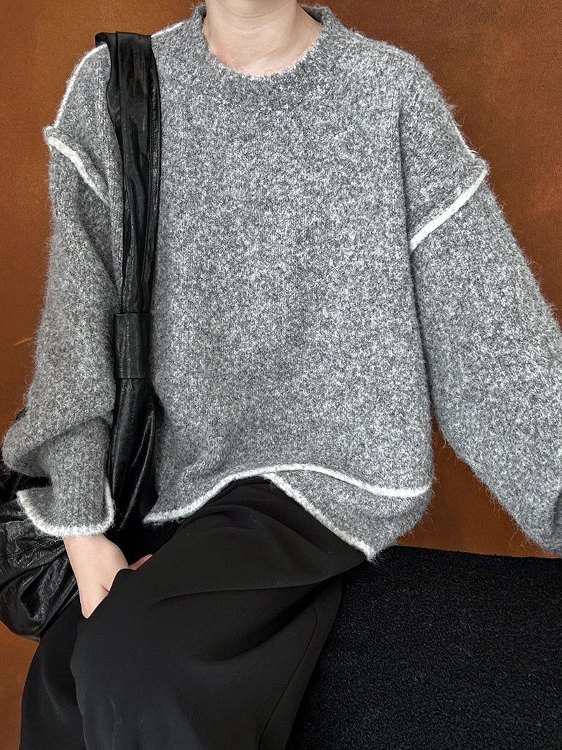 Lazy Irregular Hem Sweater