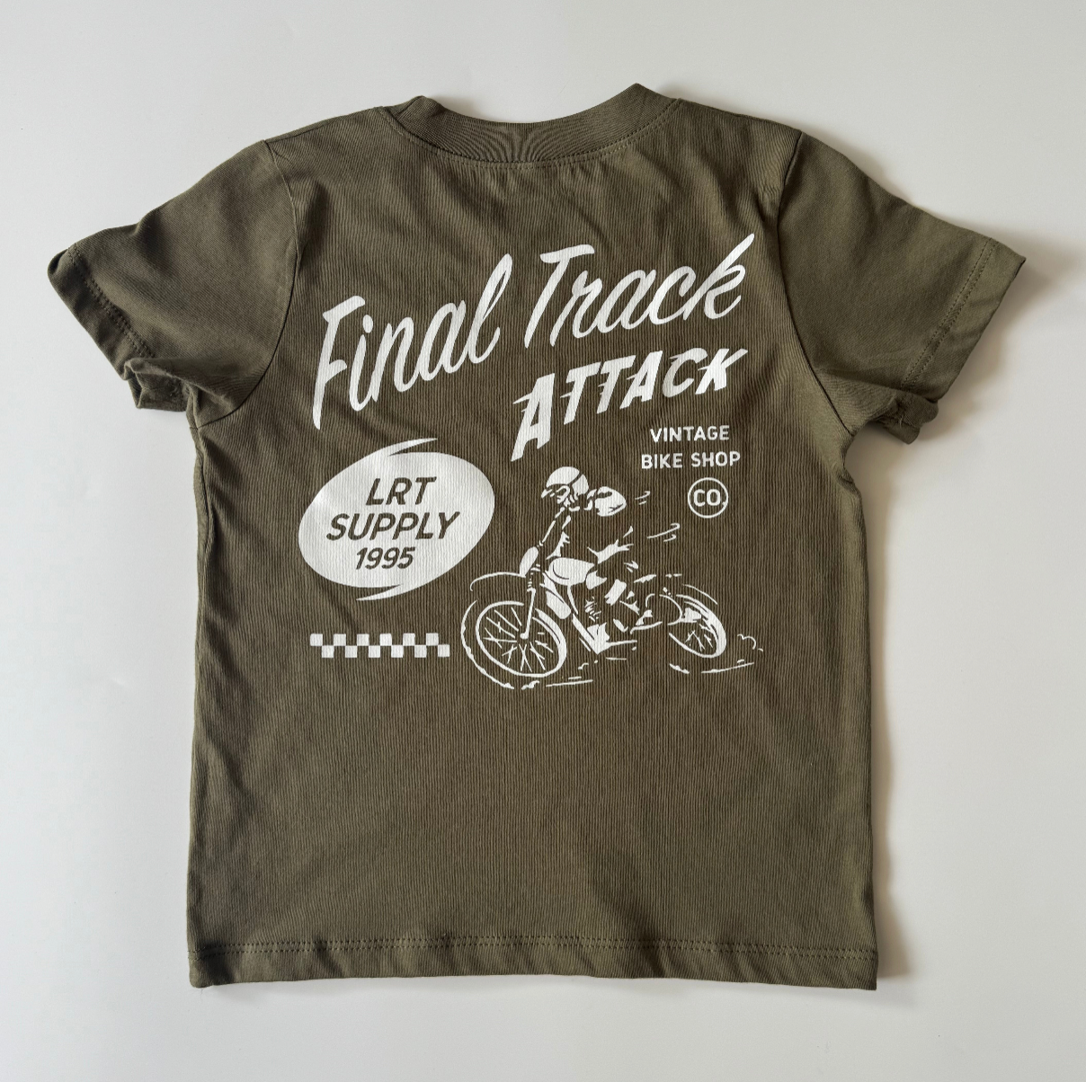 FINAL TRACK ATTACK TEE - MILITARY GREEN