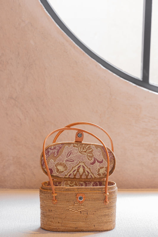 Opal Rattan Purse