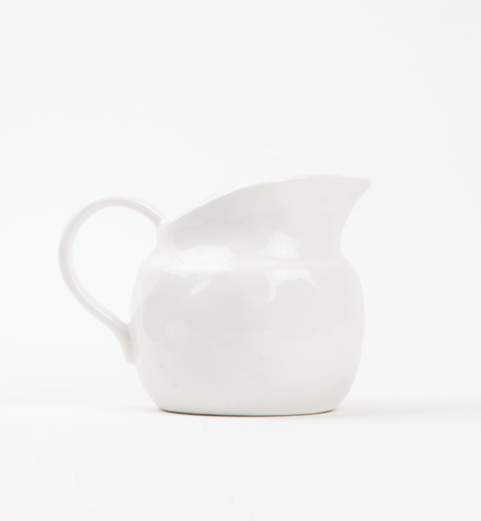 Ellian White Stoneware Pitcher