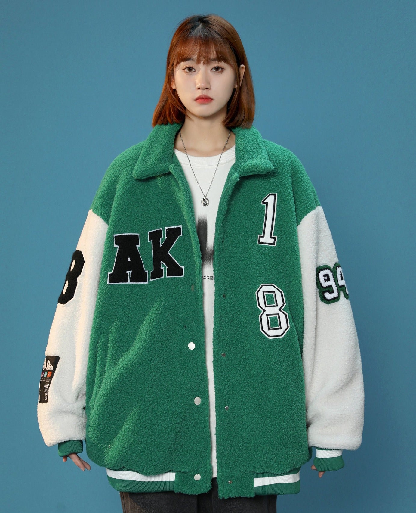 Women's Year 94 Furry Varsity Jacket