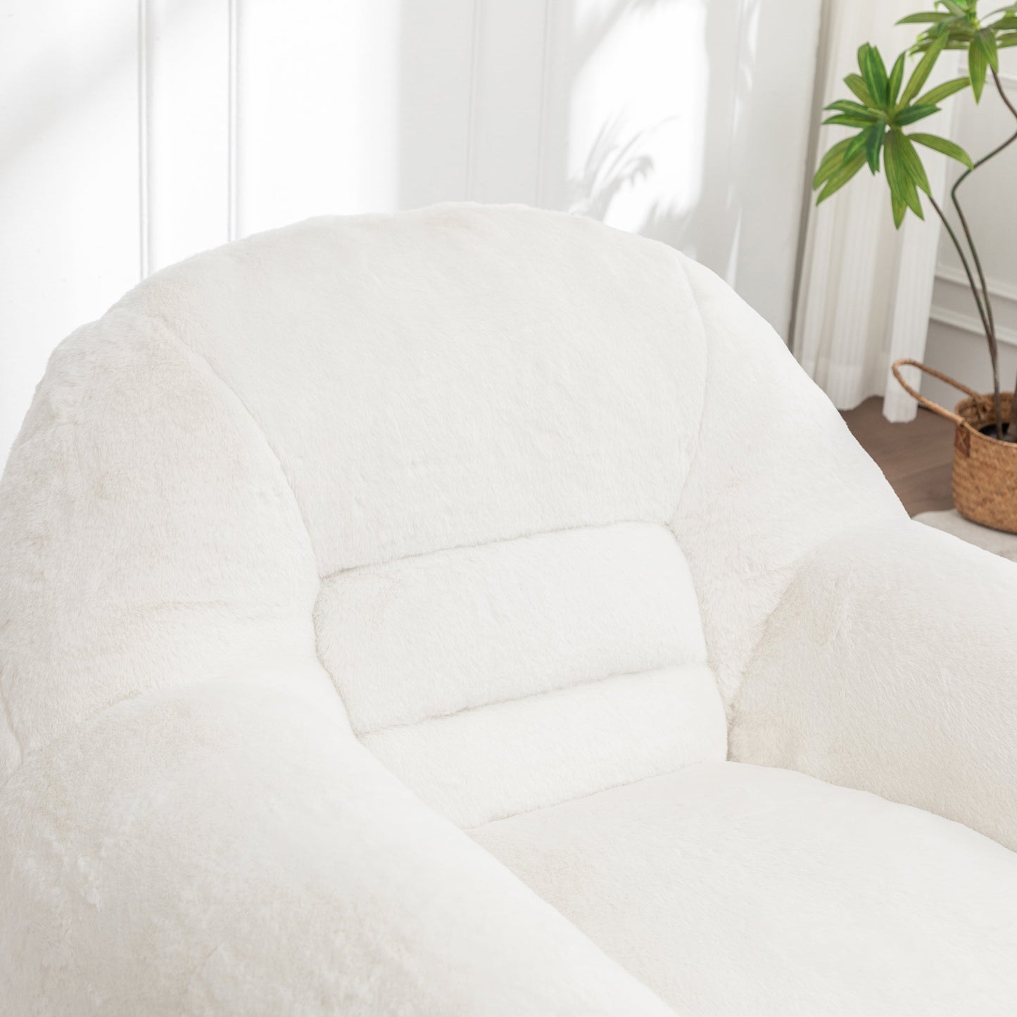 Bean Bag Chair, White