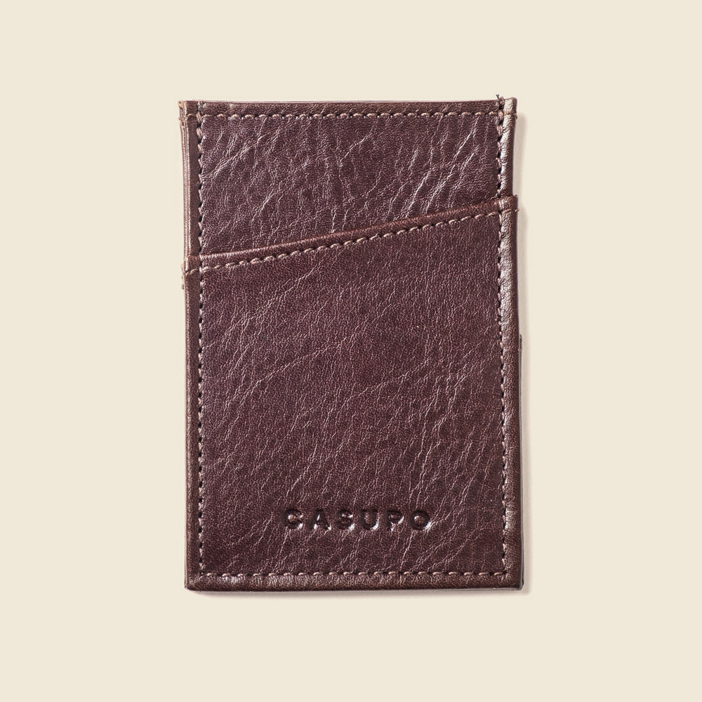 Minimalist Wallet with RFID protection - Brown