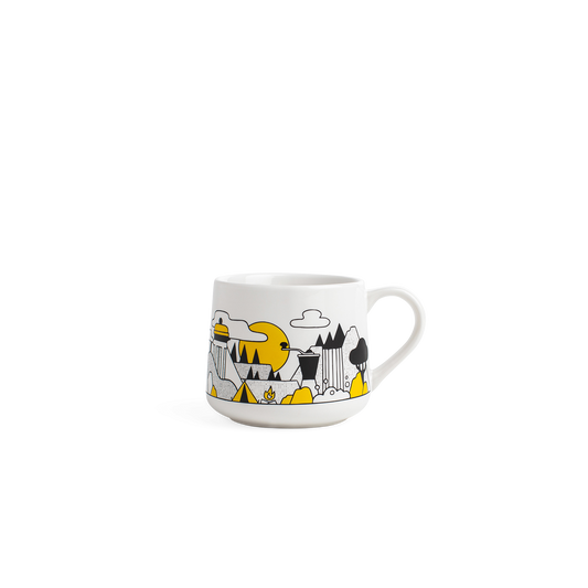 Kevin Tudball - Coffee Mountain - 12oz Crescent Mug